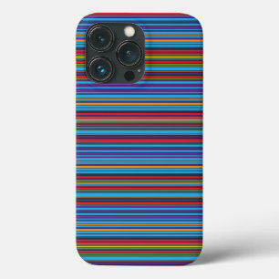 Mooie blauwe paarse strepen Case-Mate iPhone case
