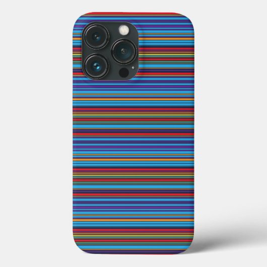Mooie blauwe paarse strepen Case-Mate iPhone case (Achterkant)