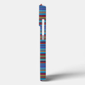 Mooie blauwe paarse strepen Case-Mate iPhone case (Achterkant / Links)