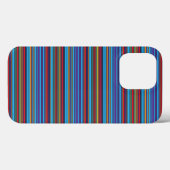 Mooie blauwe paarse strepen Case-Mate iPhone case (Achterkant (horizontaal))