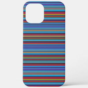 Mooie blauwe paarse strepen Case-Mate iPhone case