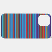 Mooie blauwe paarse strepen Case-Mate iPhone case (Achterkant (horizontaal))