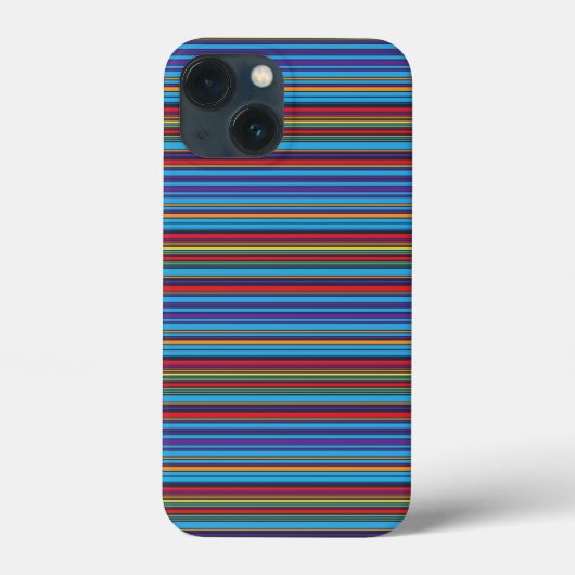 Mooie blauwe paarse strepen Case-Mate iPhone case (Achterkant)