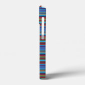 Mooie blauwe paarse strepen Case-Mate iPhone case (Achterkant / Links)