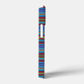 Mooie blauwe paarse strepen Case-Mate iPhone case (Achterkant / Rechts)