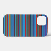 Mooie blauwe paarse strepen Case-Mate iPhone case (Achterkant (horizontaal))