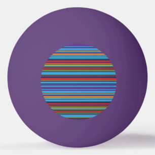 Mooie blauwe paarse strepen pingpongbal