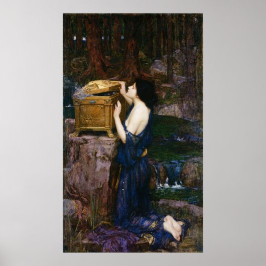 Mooie blauwe Pandora Poster (Voorkant)