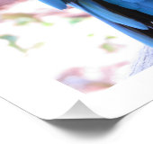 Mooie blauwe papegaai fotografische afdruk (Hoek)