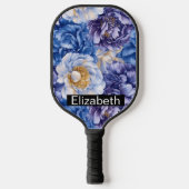 Mooie Blauwe Pioen Personalized Pickleball Paddle (Voorkant)