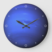 Mooie blauwe planeet Neptunus zonneruimte Vissen Grote Klok (Voorkant)