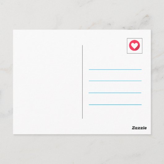 Mooie blauwe polka stip kat poten omhoog verjaarda briefkaart (Achterkant)