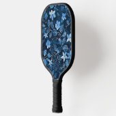 Mooie Blauwe Pro Bloem Pickleball Paddle (Links)