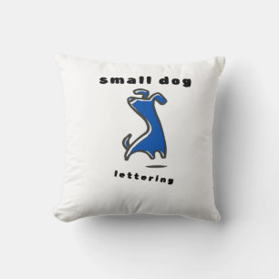 Mooie Blauwe Puppy Dubbelzijdige Worp Kussen