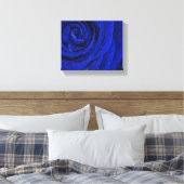 Mooie blauwe roos bloem in de ochtend canvas afdruk (Insitu (Slaapkamer))