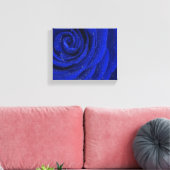 Mooie blauwe roos bloem in de ochtend canvas afdruk (Insitu (Woonkamer))