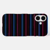 Mooie blauwe roze strepen  Case-Mate iPhone case (Achterkant (horizontaal))