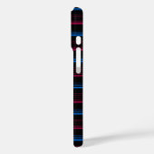 Mooie blauwe roze strepen  Case-Mate iPhone case (Achterkant / Links)