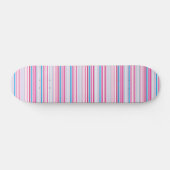 Mooie blauwe roze strepen persoonlijk skateboard (Horizontaal)