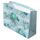 Mooie blauwe Rozen — details Groot Cadeauzakje (Achterkant Gekanteld)