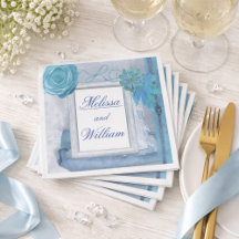 Mooie Blauwe Rustieke Bruiloft