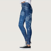 Mooie Blauwe Snowflake Leggings! Leggings (Links)