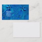 Mooie Blauwe Spiral Fine Fractal Art Visitekaartje (Voorkant / Achterkant)