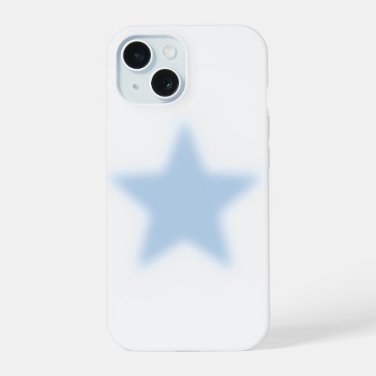 Mooie blauwe ster iPhone hoes 15 Case (Achterkant)