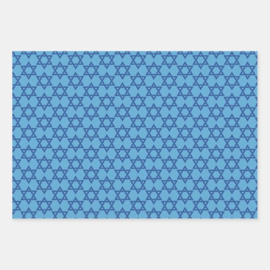 Mooie blauwe ster van David Inpakpapier Vel (Voorkant)