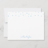 Mooie blauwe sterren kinderen Persoonlijk Schrijfm Notitiekaartje (Voorkant)