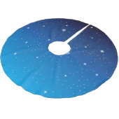 Mooie blauwe Sterrennacht Kerstboom Rok (Gekanteld)