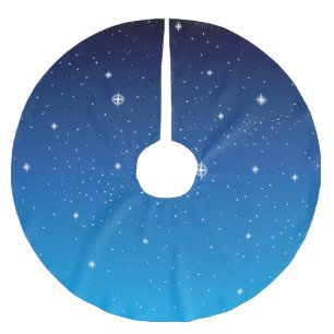 Mooie blauwe Sterrennacht Kerstboom Rok