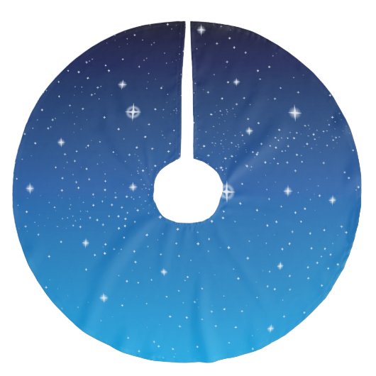Mooie blauwe Sterrennacht Kerstboom Rok (Voorkant)