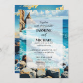 Mooie Blauwe Strand Kaart (Voorkant / Achterkant)