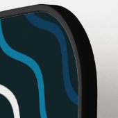 Mooie Blauwe Streep Professionele Pickleball Paddl Paddle (Links Detail)