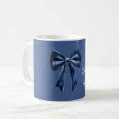 Mooie Blauwe Strik Koffiemok (Voorkant links)