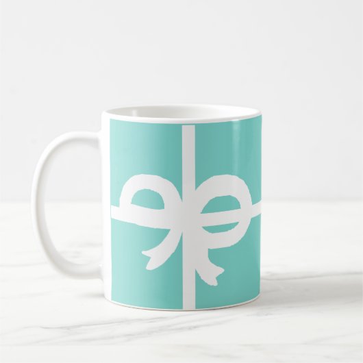 Mooie Blauwe Strik Koffiemok (Links)