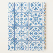 Mooie Blauwe Tegel Planner (Achterkant)