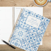 Mooie Blauwe Tegel Planner