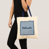 Mooie Blauwe Tote Bag (Voorkant (product))