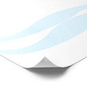 Mooie Blauwe Tropische Vis Roze Vinnen Poster (Hoek)