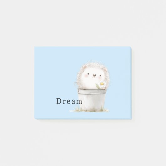 Mooie Blauwe Tuin Egel in Emmer Post-it® Notes (Voorkant)