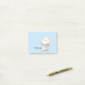 Mooie Blauwe Tuin Egel in Emmer Post-it® Notes (Op bureau)