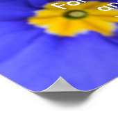 Mooie blauwe tuinbloemen. The Lord's Prayer Poster (Hoek)