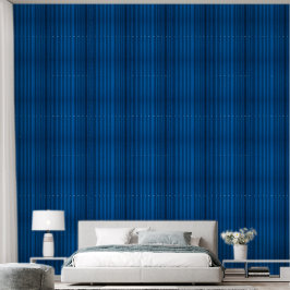 Mooie blauwe verticale streep behang