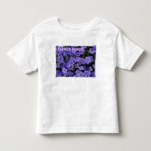 Mooie Blauwe Violette Petunia's Bloemenpracht Kinder Shirts