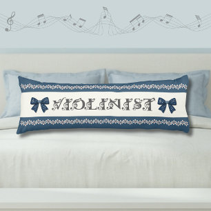 Mooie Blauwe Viool Decor Muziek Kamer Body Kussen