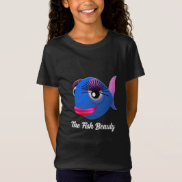 Mooie blauwe vis t-shirt