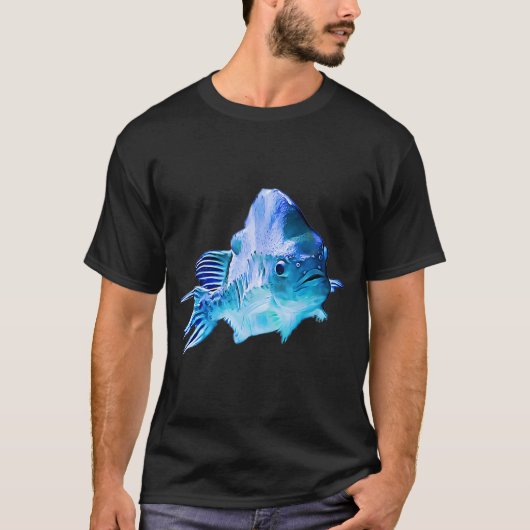Mooie Blauwe Vis T-shirt (Voorkant)