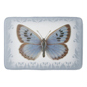Mooie blauwe vlinder badmat